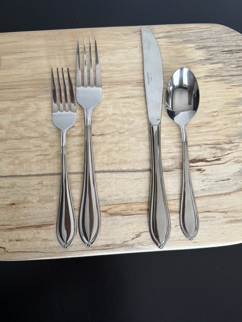 Pfaltzgraff Mirage Glossy Flatware 48 Pc Set Service for 12 Discontinued